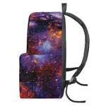 Galaxy Wolf Portrait Print Backpack