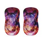 Galaxy Wolf Portrait Print Bar Stool Covers