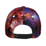 Galaxy Wolf Portrait Print Baseball Cap