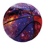 Galaxy Wolf Portrait Print Basketball