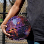 Galaxy Wolf Portrait Print Basketball