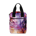 Galaxy Wolf Portrait Print Bible Tote Bag