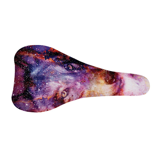 Galaxy Wolf Portrait Print Bicycle Seat Cover