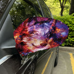 Galaxy Wolf Portrait Print Car Side Mirror Covers