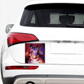 Galaxy Wolf Portrait Print Car Sticker