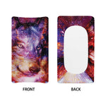 Galaxy Wolf Portrait Print Changing Pad Cover