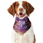 Galaxy Wolf Portrait Print Dog Bandana