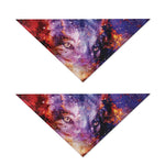 Galaxy Wolf Portrait Print Dog Bandana