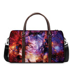 Galaxy Wolf Portrait Print Duffle Bag