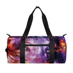Galaxy Wolf Portrait Print Gym Bag