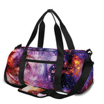 Galaxy Wolf Portrait Print Gym Bag