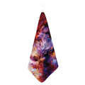 Galaxy Wolf Portrait Print Hand Towel