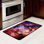 Galaxy Wolf Portrait Print Kitchen Mat