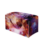 Galaxy Wolf Portrait Print Leather Tissue Box Cover