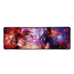 Galaxy Wolf Portrait Print Long Kitchen Mat