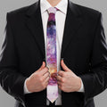 Galaxy Wolf Portrait Print Necktie