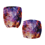 Galaxy Wolf Portrait Print Office Chair Cover