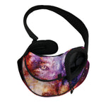 Galaxy Wolf Portrait Print Pet Sling Carrier