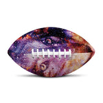 Galaxy Wolf Portrait Print Rugby Ball