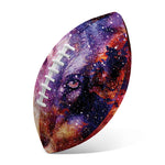 Galaxy Wolf Portrait Print Rugby Ball