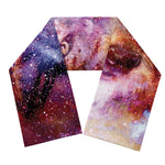 Galaxy Wolf Portrait Print Scarf