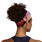 Galaxy Wolf Portrait Print Sports Headband
