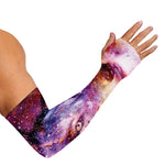 Galaxy Wolf Portrait Print Sun Protection Arm Sleeves