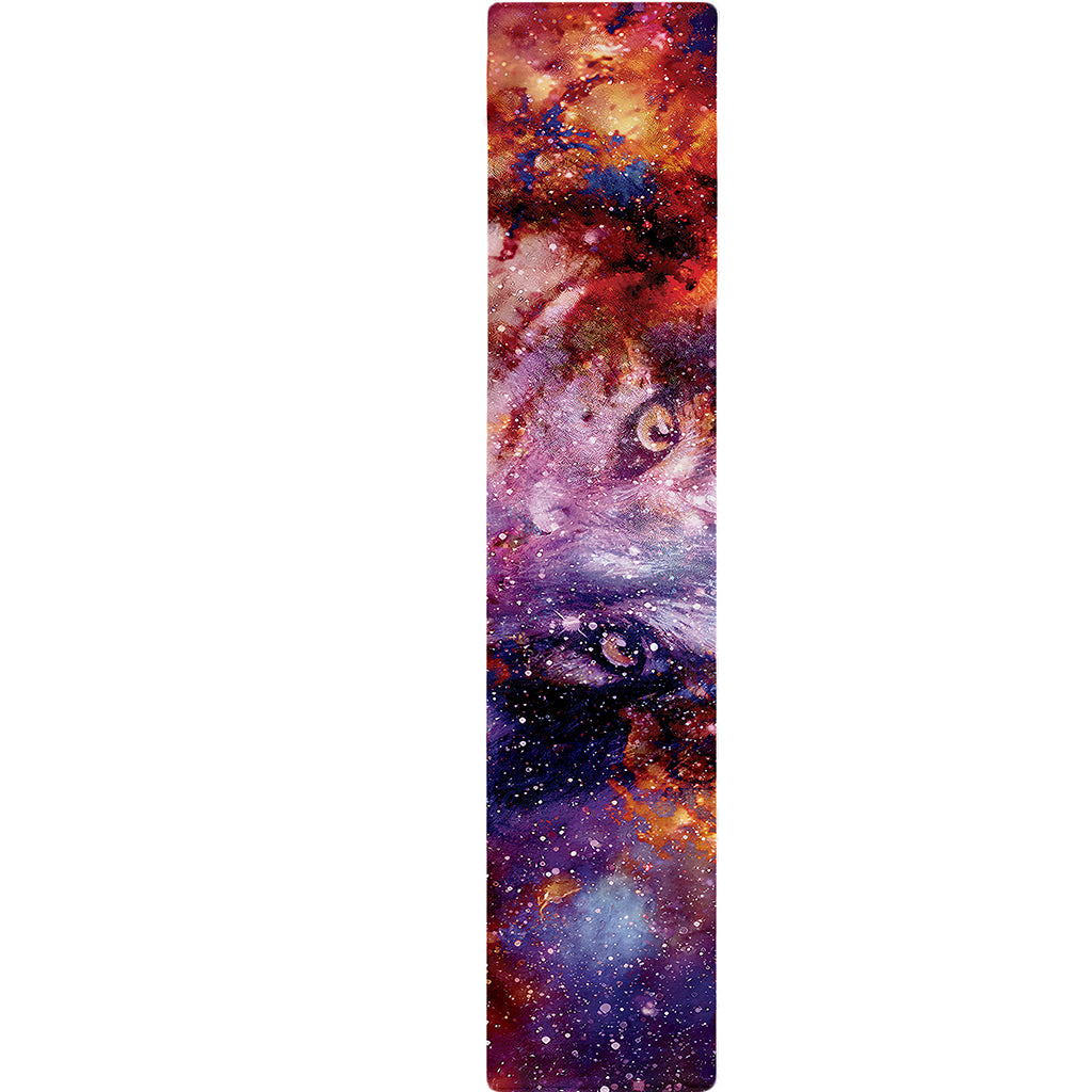 Galaxy Wolf Portrait Print Table Runner