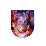 Galaxy Wolf Portrait Print Toilet Lid Cover