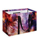 Galaxy Wolf Portrait Print Utility Tote Bag