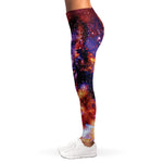 Galaxy Wolf Portrait Print Women's Leggings