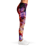 Galaxy Wolf Portrait Print Women's Leggings