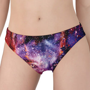 Galaxy Wolf Portrait Print Women's Panties