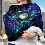 Galaxy Zodiac Wheel Print Baby Seat Cover