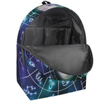 Galaxy Zodiac Wheel Print Backpack