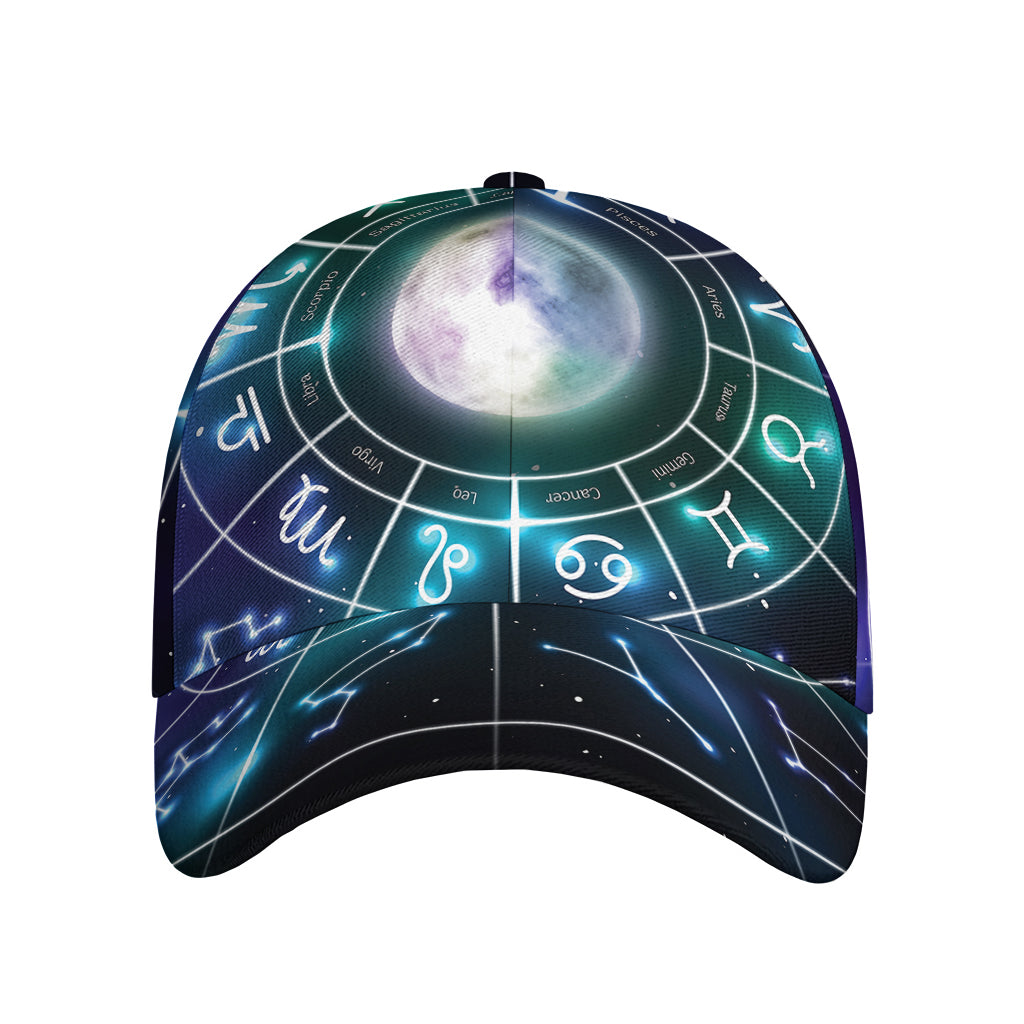 Galaxy Zodiac Wheel Print Baseball Cap