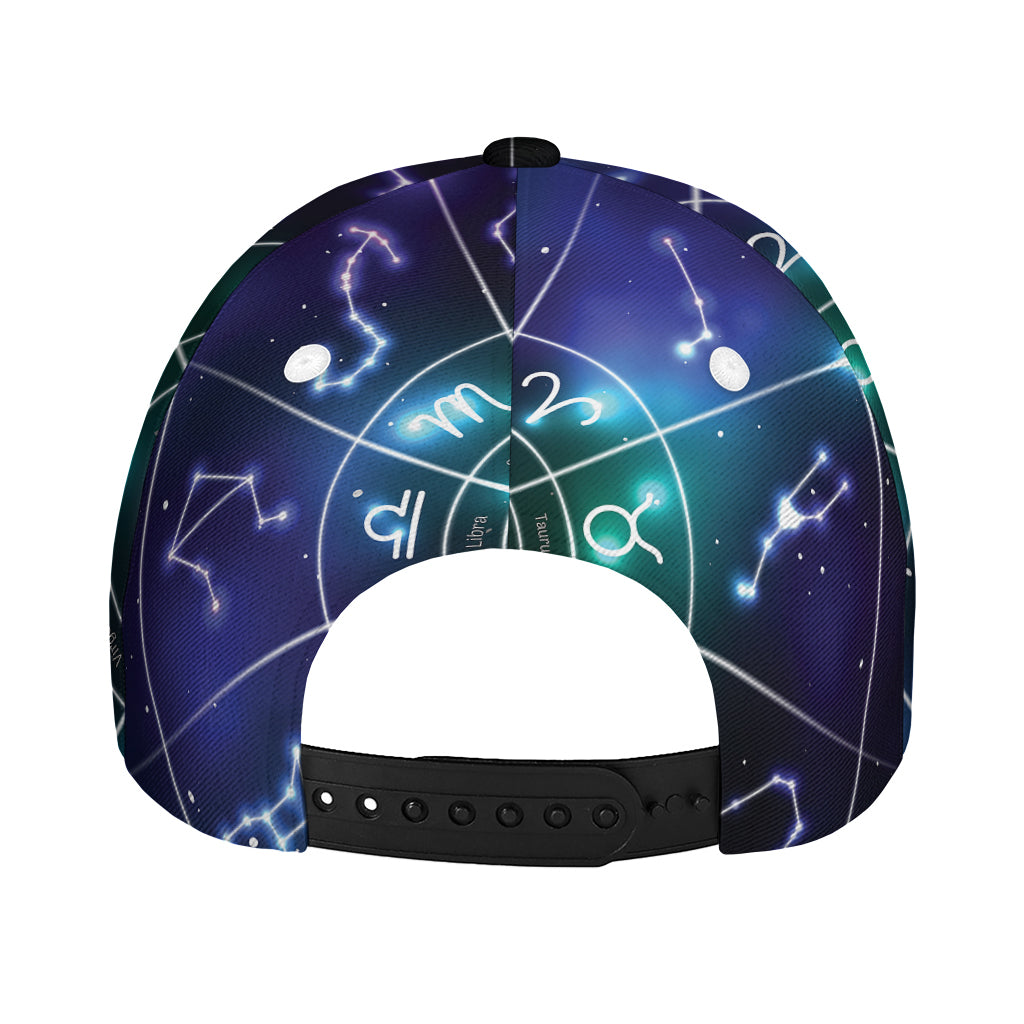 Galaxy Zodiac Wheel Print Baseball Cap
