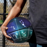 Galaxy Zodiac Wheel Print Basketball