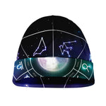 Galaxy Zodiac Wheel Print Beanie