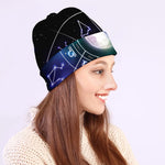 Galaxy Zodiac Wheel Print Beanie