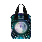 Galaxy Zodiac Wheel Print Bible Tote Bag