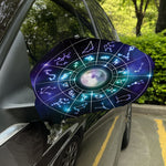 Galaxy Zodiac Wheel Print Car Side Mirror Covers
