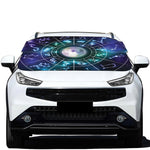 Galaxy Zodiac Wheel Print Car Windshield Snow Cover