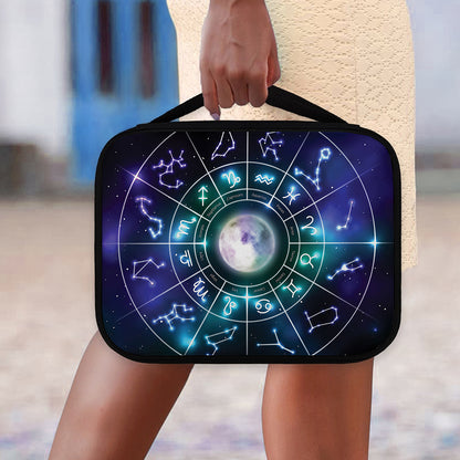 Galaxy Zodiac Wheel Print Classic Bible Case