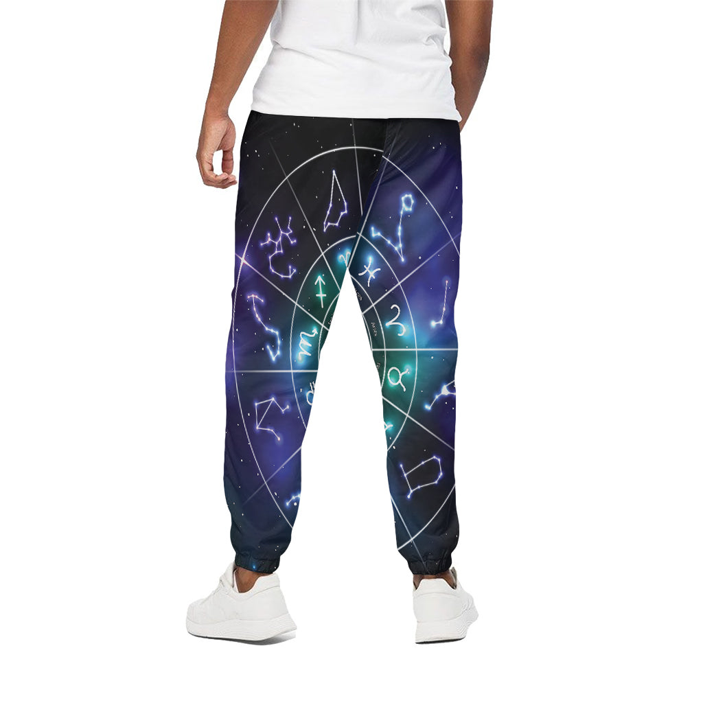 Galaxy Zodiac Wheel Print Cotton Pants
