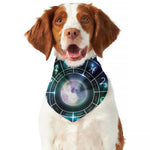 Galaxy Zodiac Wheel Print Dog Bandana