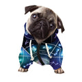 Galaxy Zodiac Wheel Print Dog Zip Up Hoodie