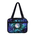 Galaxy Zodiac Wheel Print Double Strap Bible Bag