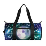 Galaxy Zodiac Wheel Print Gym Bag