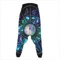 Galaxy Zodiac Wheel Print Hammer Pants